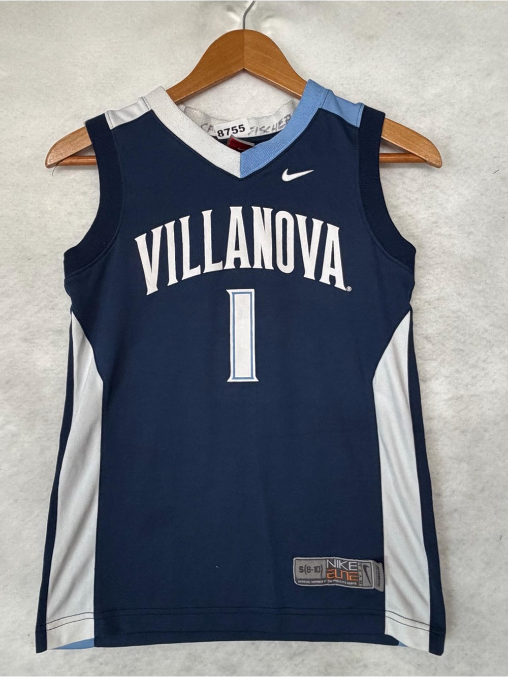 Villanova Wildcats #1 Nike Blue Dri-FIT Basketball Jersey NCAA Youth Size S 8755